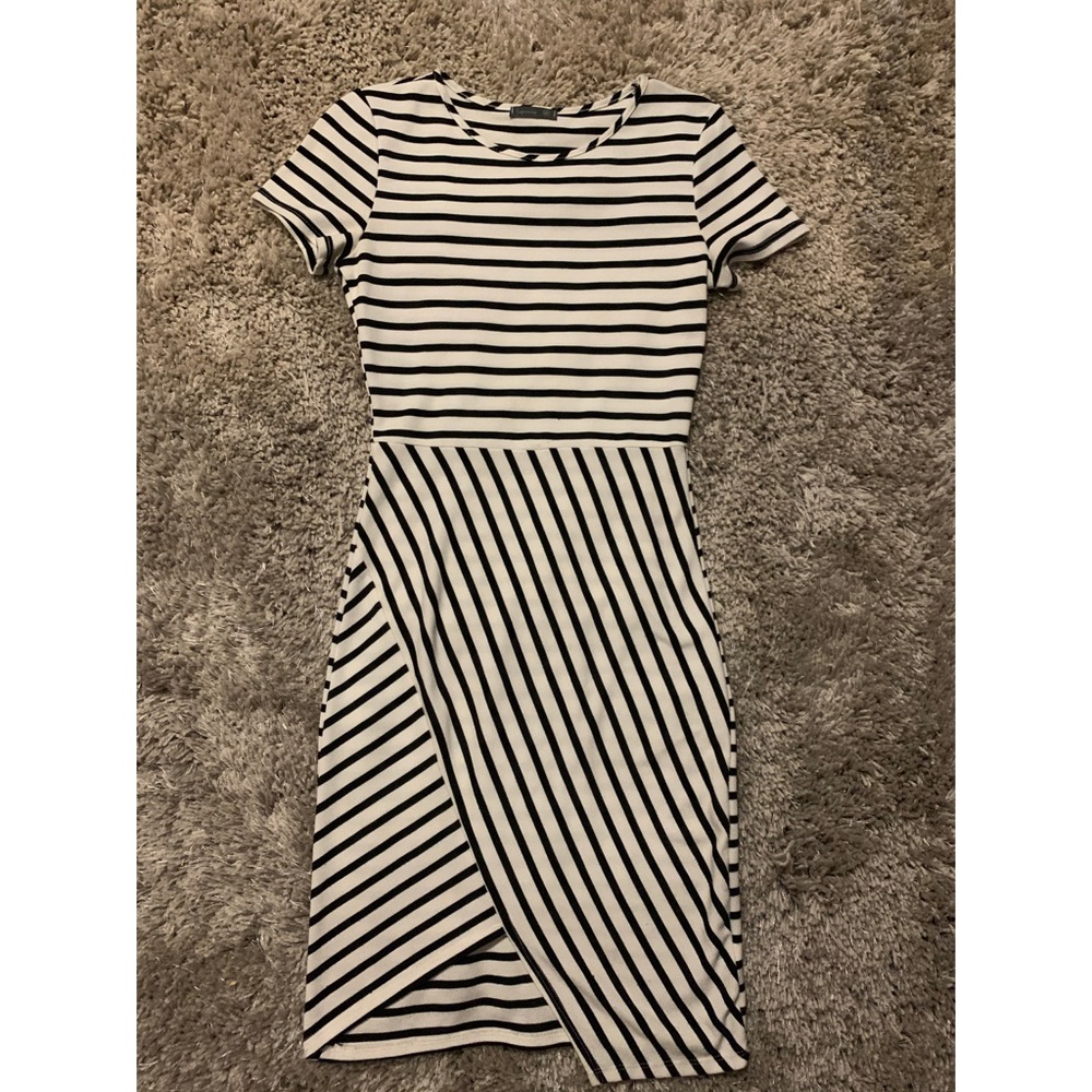 Striped Fitted Dress